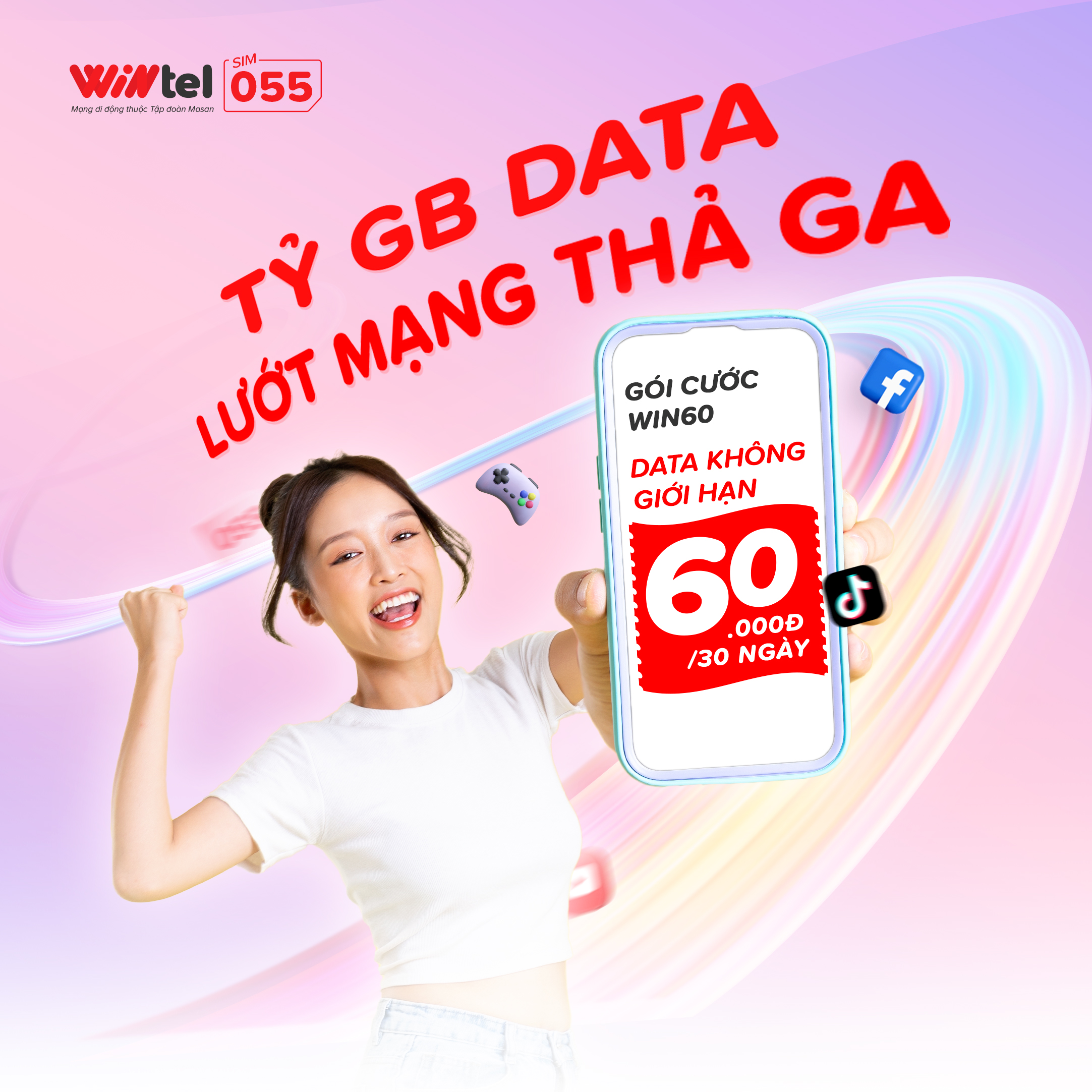 SIM CHƯA KÍCH HOẠT - SIM 4G Wintel Win89P - SIM Data Không Giới Hạn