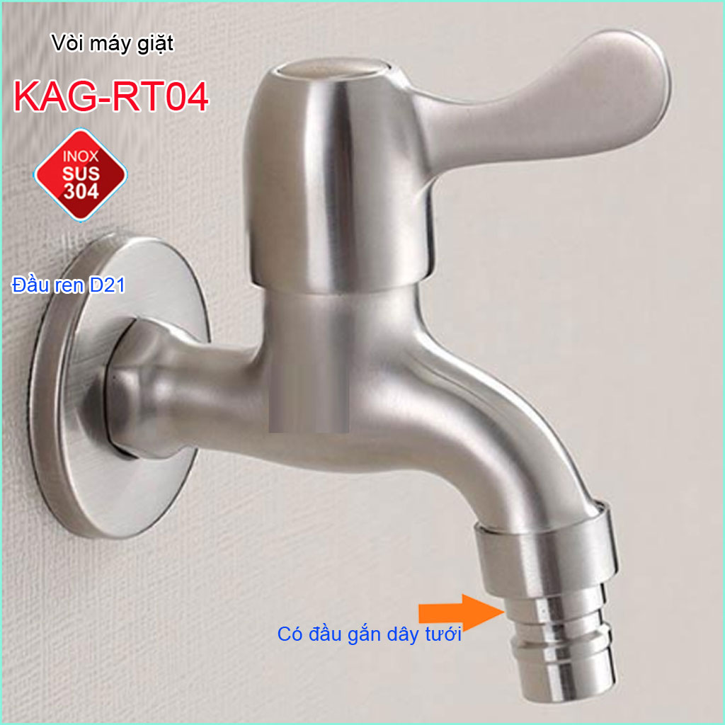 [HCM]vòi lạnh gắn tường inox 304 có mỏ vòi romine Roto vòi rửa gắn tường KAG-RT04