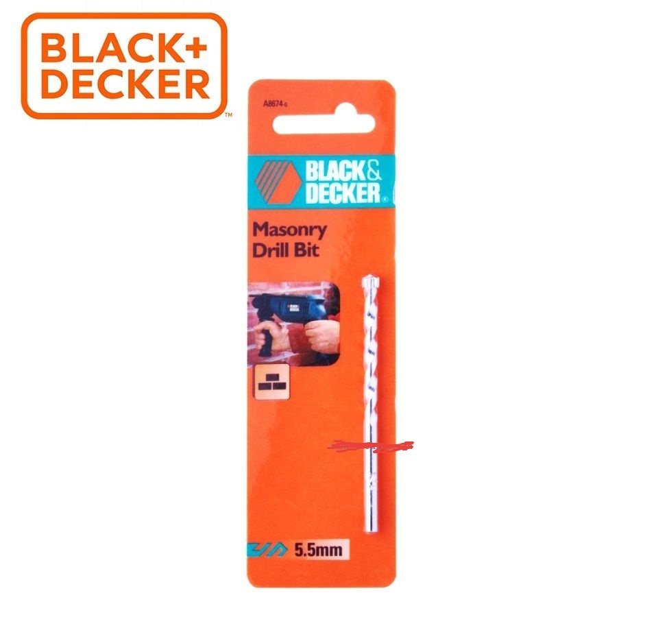 Mũi khoan gạch, bê tông 5.5mm  BLACK+DECKER - A8674