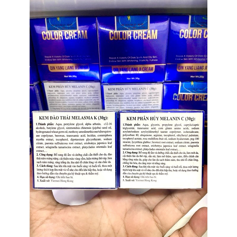 Bộ Kem Tailor Made K - C (Color Cream) Mẫu Mới  Miga (Hồng Kông)
