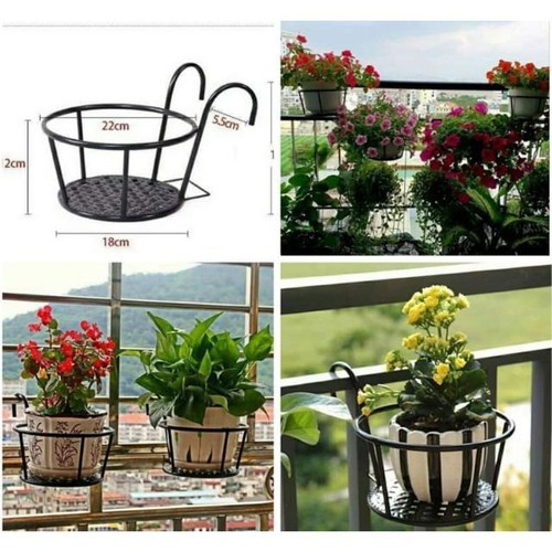 Giỏ Treo Chậu Hoa Ban Công Bằng Sắt - 5645