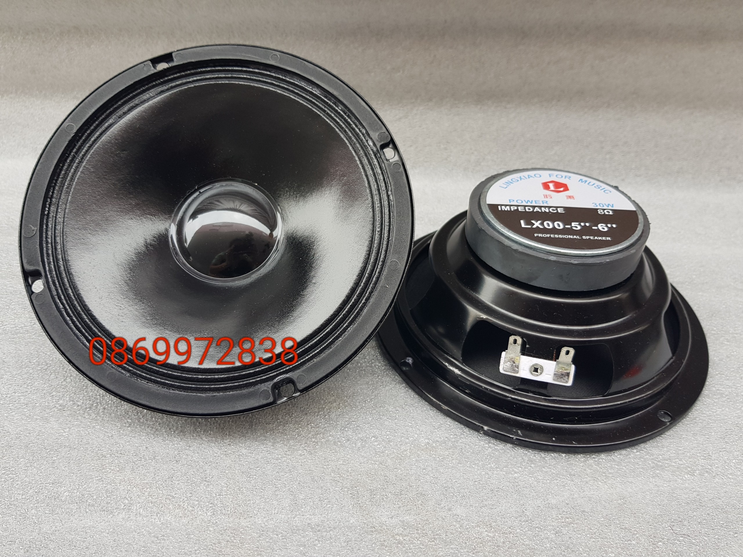 Loa bass 16 china ling xiao - từ 80 coil 20 - màng bóng - giá một loa