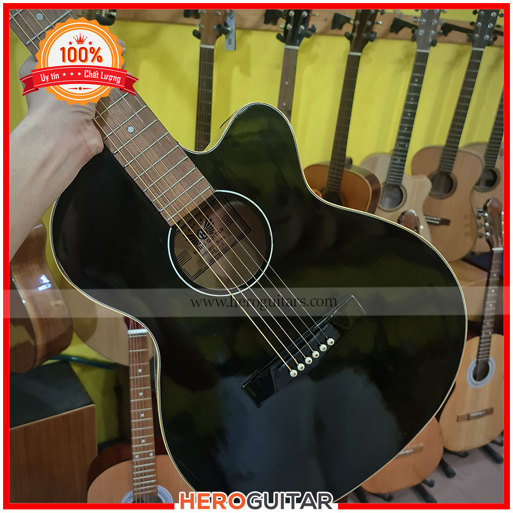 [HCM]Guitar có EQ chơi ra loa - Guitar Acoustic Hero Basic B3