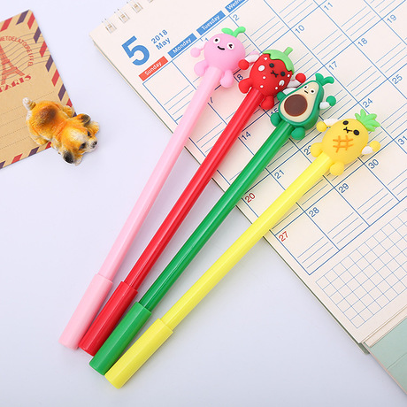 Combo 4 bút bi nước hoa quả cute mix mẫu