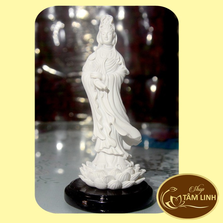Tượng quan thế âm bồ tát đứng nhiều mẫu cao 13cm