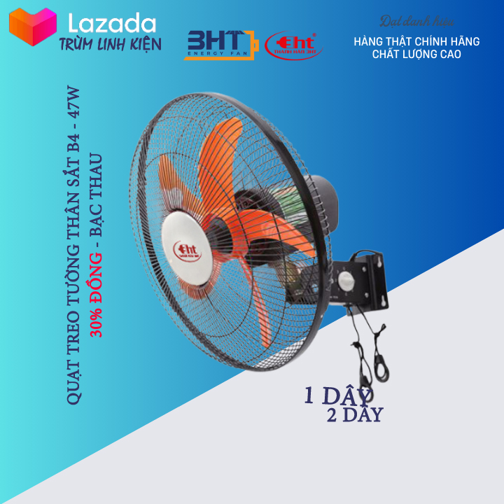 QUẠT TREO THÂN SẮT - ĐỘNG CƠ B4 - 47W / 220V