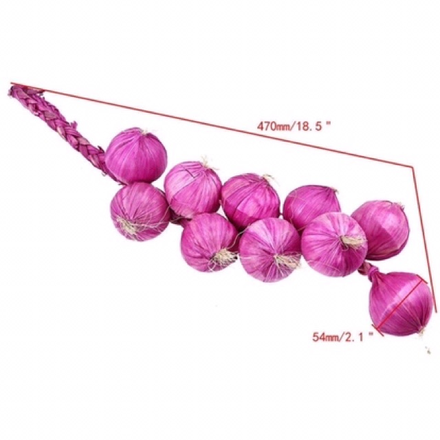 Dây hành tỏi ớt, lạc trang trí (củ quả giả)