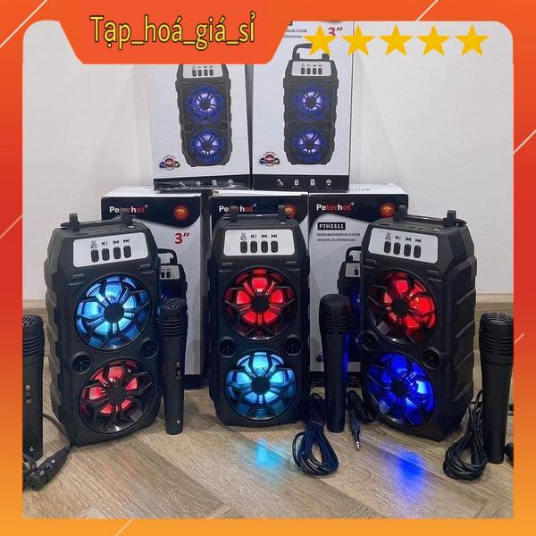 [Ảnh thật] Loa Bluetooth Karaoke Công Suất Cực Lớn, Loa Xach Tay Mini (kèm mic nhỏ gọn)
