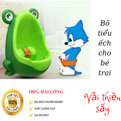 Bô tiểu mini gắn tường con ếch cho bé trai