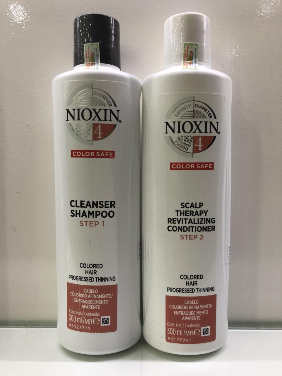 Dầu gội xả chống rụng tóc Nioxin System 4 300mlx2 ( New 2019)