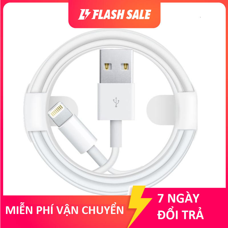 Cáp sạc iPhone 5c/ 5s/ 6/ 6 Plus/ 6s/ 6s Plus/ iPhone 7/ iPhone 7 Plus/ iPhone 8/ iPhone 8 Plus/ iPhone X/ iPhone Xs/ Xs Max