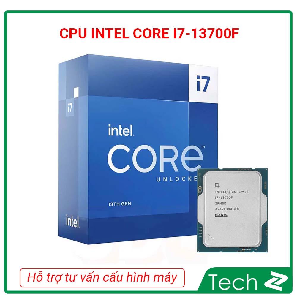 CPU INTEL CORE I7 13700F (UP TO 5.2GHZ 16 NHÂN 24 LUỒNG 30MB CACHE 65W ...