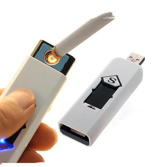 Bật lửa điện sạc USB chữ S (nhiều màu)