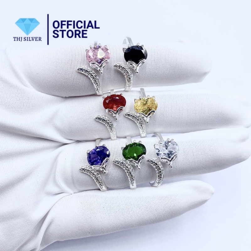Nhẫn Hồ Ly tình yêu nhỏ xinh- Chuẩn bạc ta đủ màu