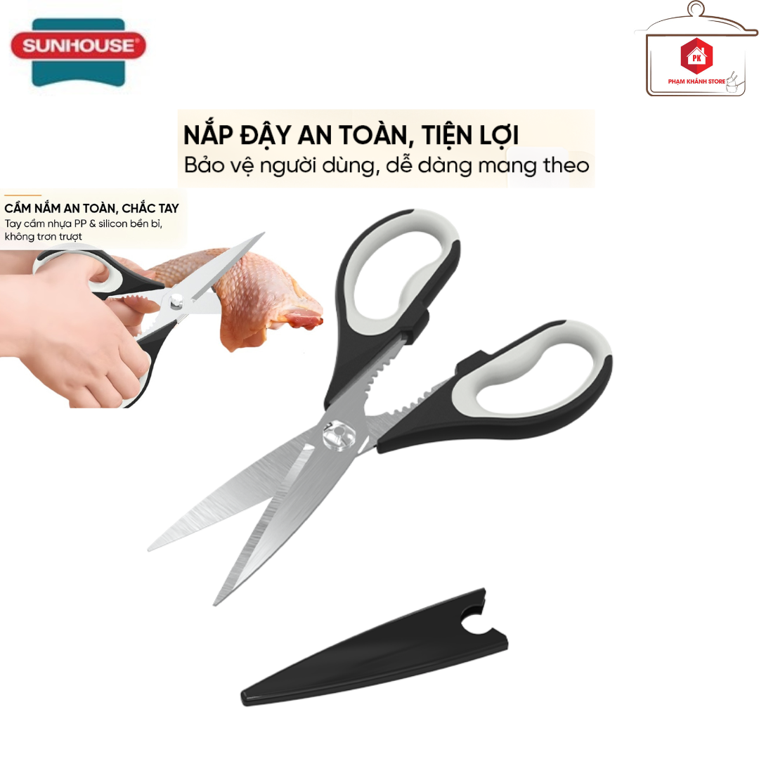 Kéo Làm Bếp Cắt Gà Thép Không Gỉ Đa Năng SK5 Siêu Bén