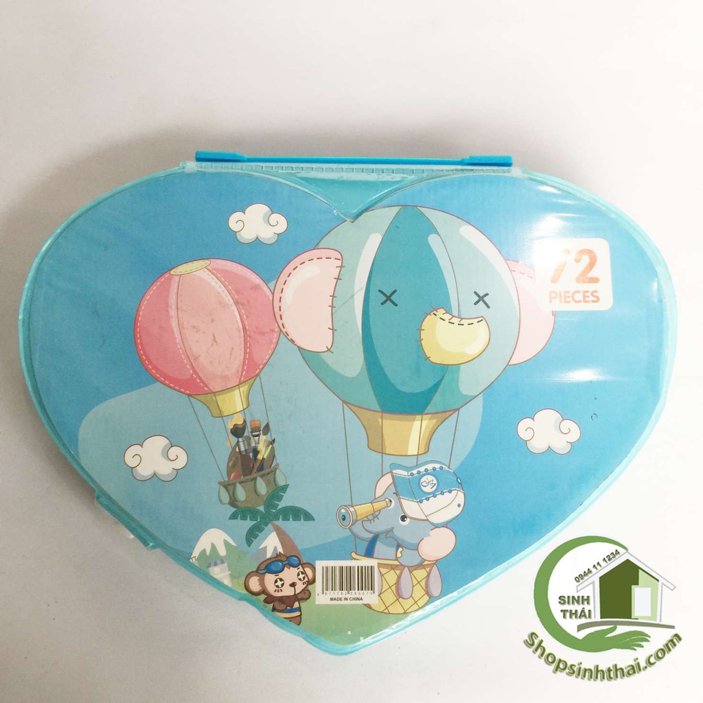 [HCM]Hộp màu 72 món hình trái tim
