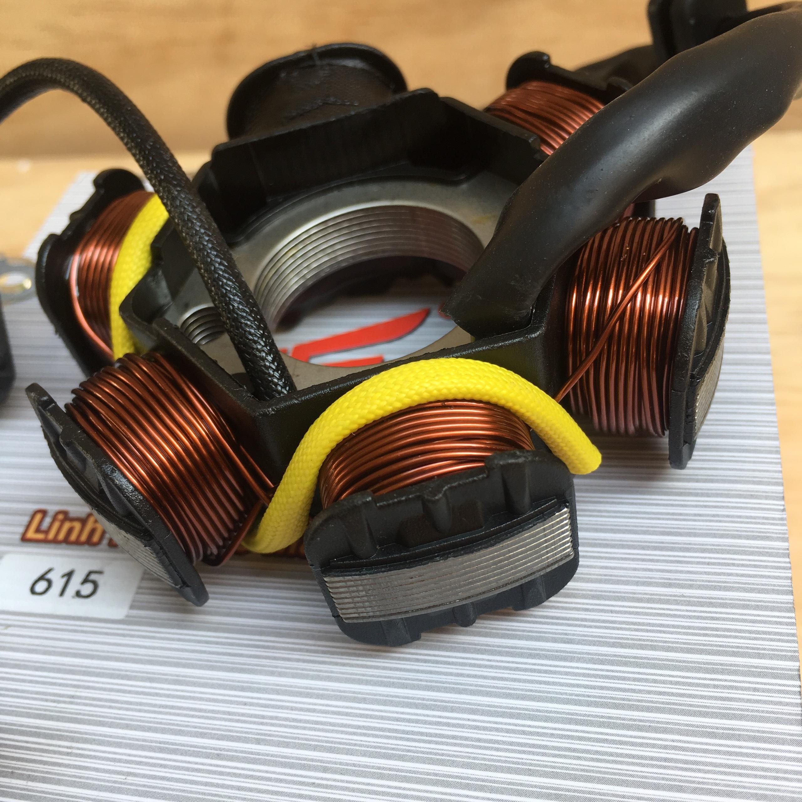 Cuộn lửa xe máy ( cuộn dây máy phát điện) xe Wave alpha