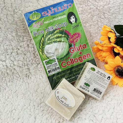 1 Cục Xà bông trắng da cám gạo Thái lan