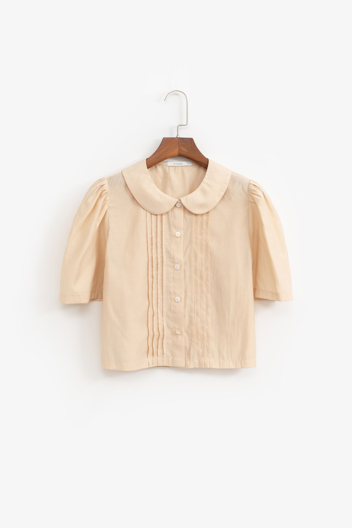 Sơ Mi Croptop Cổ Sen Madelen