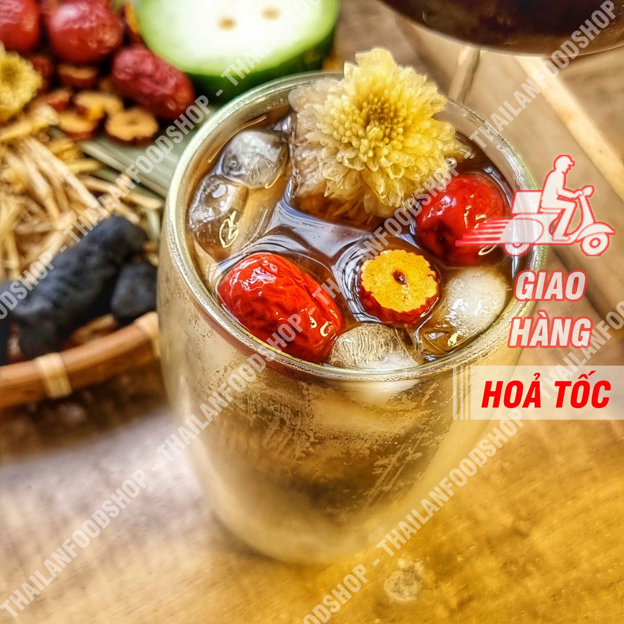 Self-cooking ingredients set: ginseng-lotion tea-milk tea-white tea-balaclava rice-corn-milk pot-fresh milk