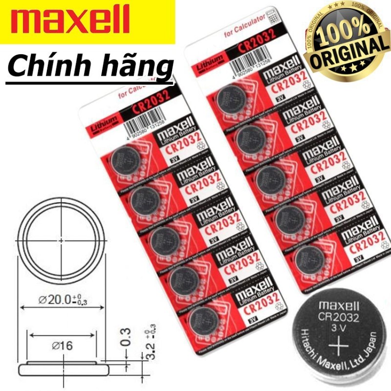 Bảng giá Pin Cmos CR2032 Maxell - Pin Cmos CR2032 Maxell Phong Vũ