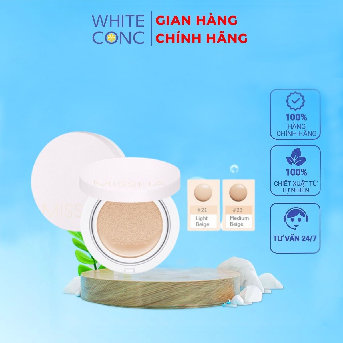 Phấn nước Missha Magic Cushion đủ loại Nhật Bản