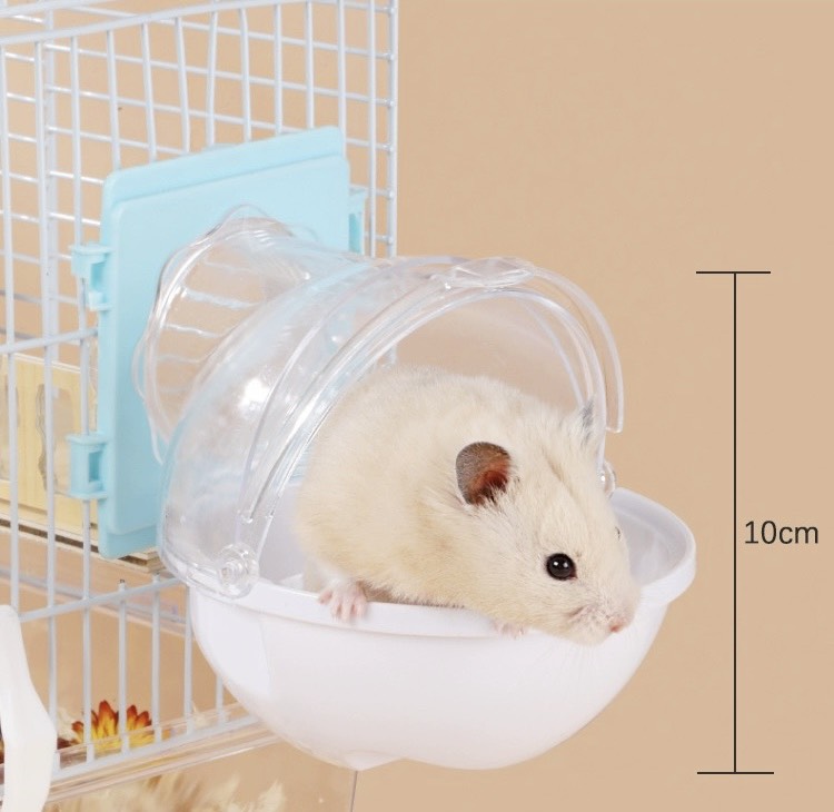 Nhà tắm vũ trụ gắn lồng dành cho hamster / đuôi mập - T3 PETS SHOP