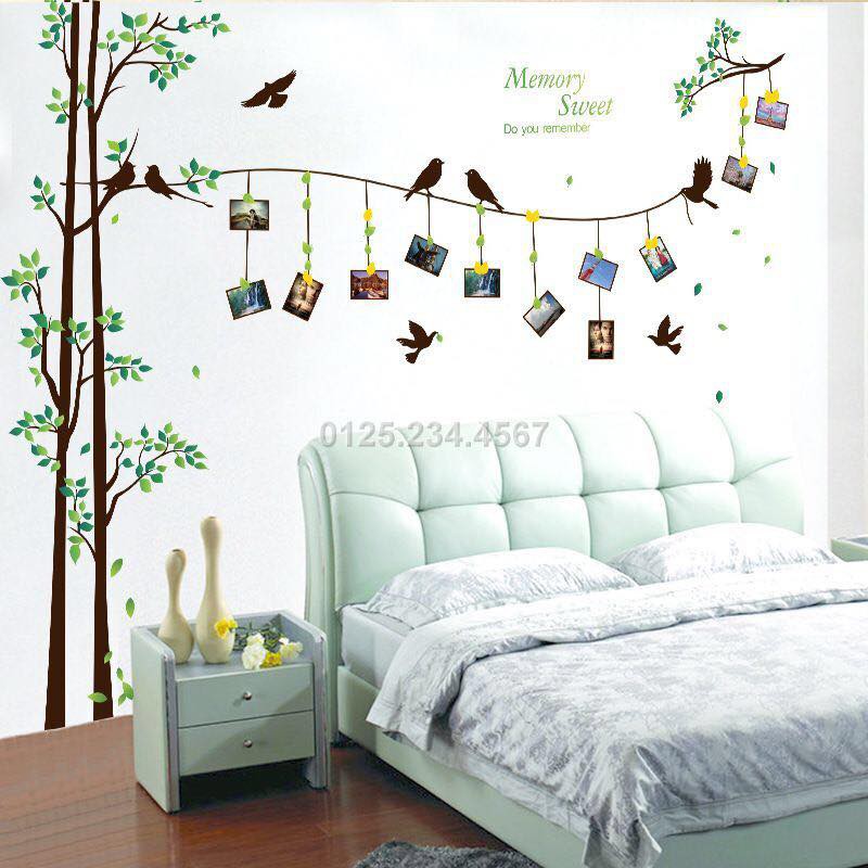 Decal dán tường Cây khung ảnh to
