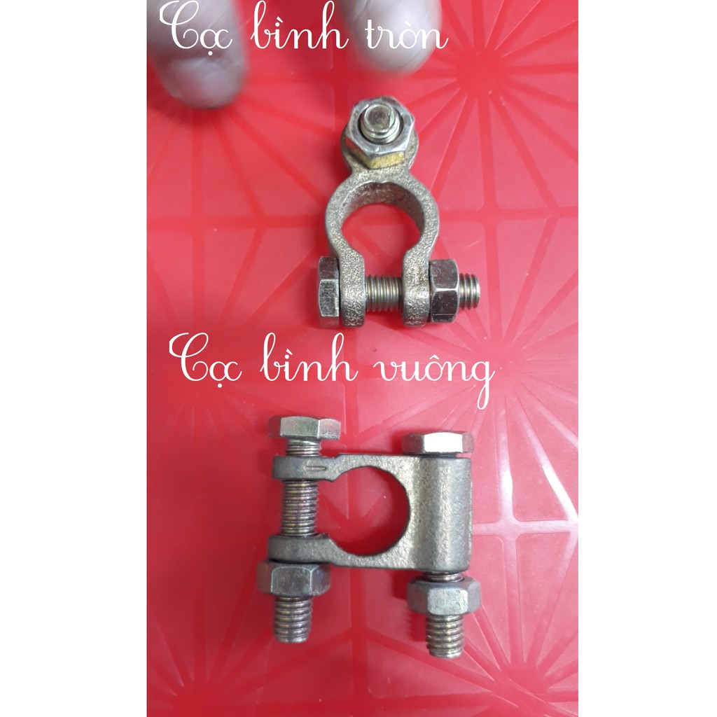 Đầu Cọc Bình Ắc Quy Đồng Đỏ lớn, cọc bình xe tải - Cọc bình vuông