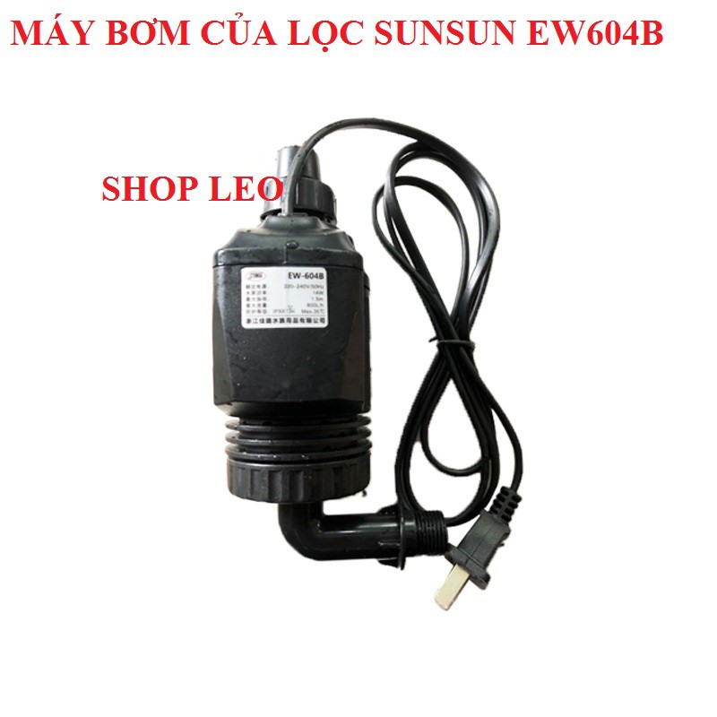 [Hoàn Tiền 10%]MÁY BƠM CỦA LỌC SUNSUN EW 604B - 14W (800L/h) - Máy bơm thay thế - Phụ kiện chế lọc - Shopleo