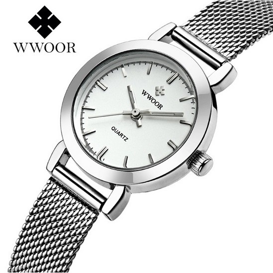 Đồng hồ nữ dây lưới wwoor 8823