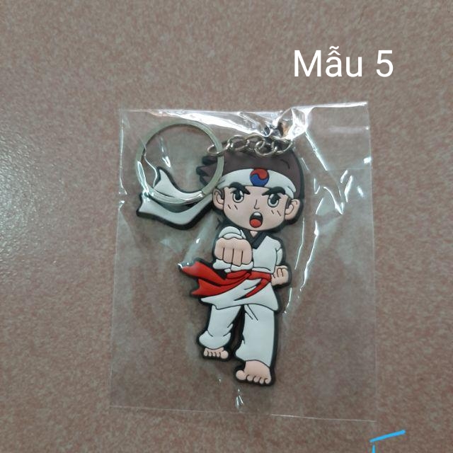 Móc Khóa Hoạt Hình Chibi Võ Thuật