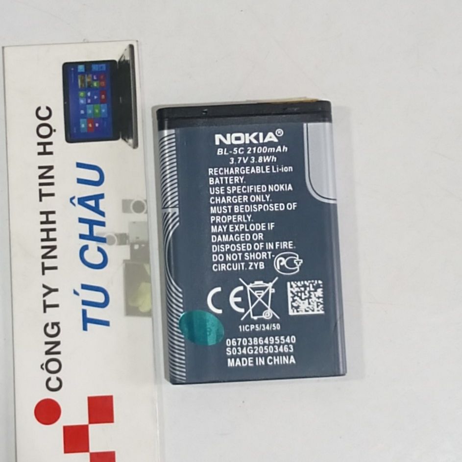 PIN NOKIA BL- 5C (1020mAh 3.7V - 3.8Wh) / Pin 5C