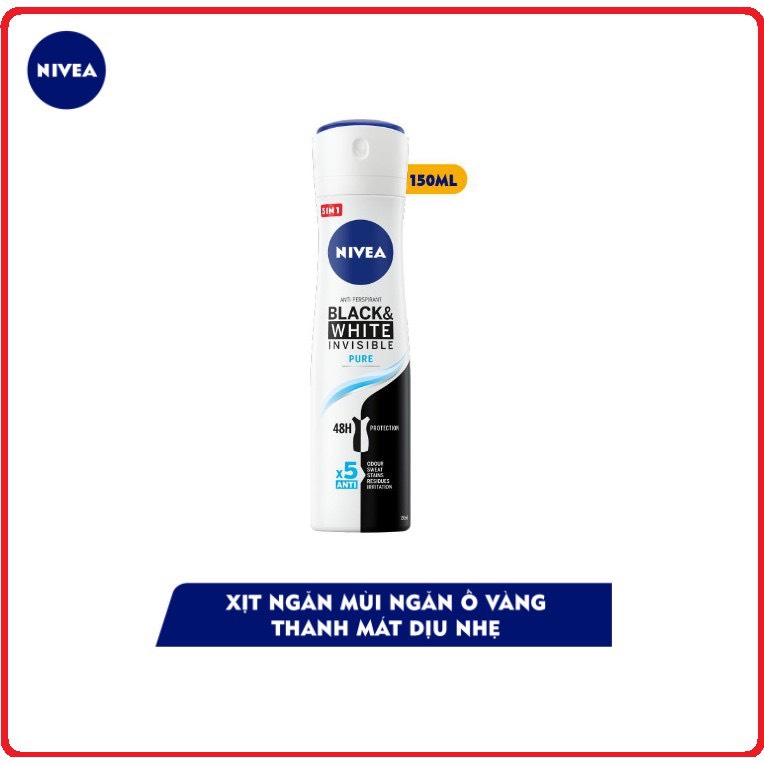 Xịt, Lăn Khử Mùi Nivea Dành Cho Nữ 150ml