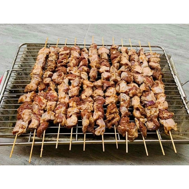 Chẳng dừng heo ướp sate hộp 500gr (giao tphcm )