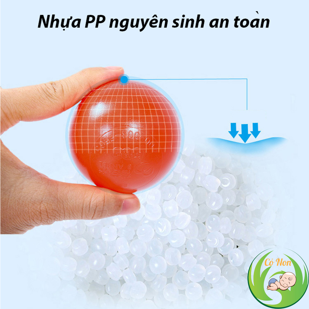 (Túi 100 quả) Bóng nhựa nhiều màu cho bé