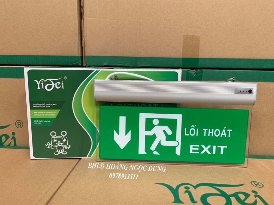 Đèn Exit, Đèn Thoát Hiểm, Chỉ Lối Thoát 2 Mặt. Đèn LED Exit 2 mặt - Đèn lối thoát, đèn khẩn cấp LỐI THOÁT