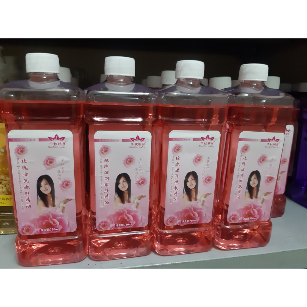 Dầu massage body gừng, hoa hồng, sả chanh, lavender chai 750ml