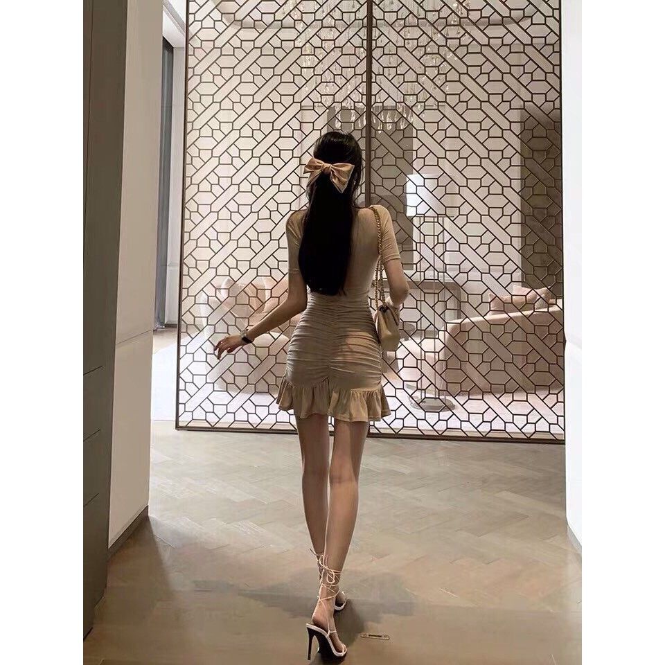 [HCM]Đầm body đuôi cá nhún bèo