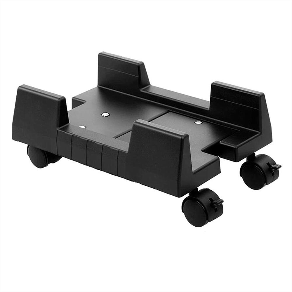 Arealer Giá Để Sàn Máy Tính Để Bàn Di Động Bánh Xe Lăn Giá Đỡ Tháp PC Có Thể Điều Chỉnh Độ Rộng (Màu Đen)