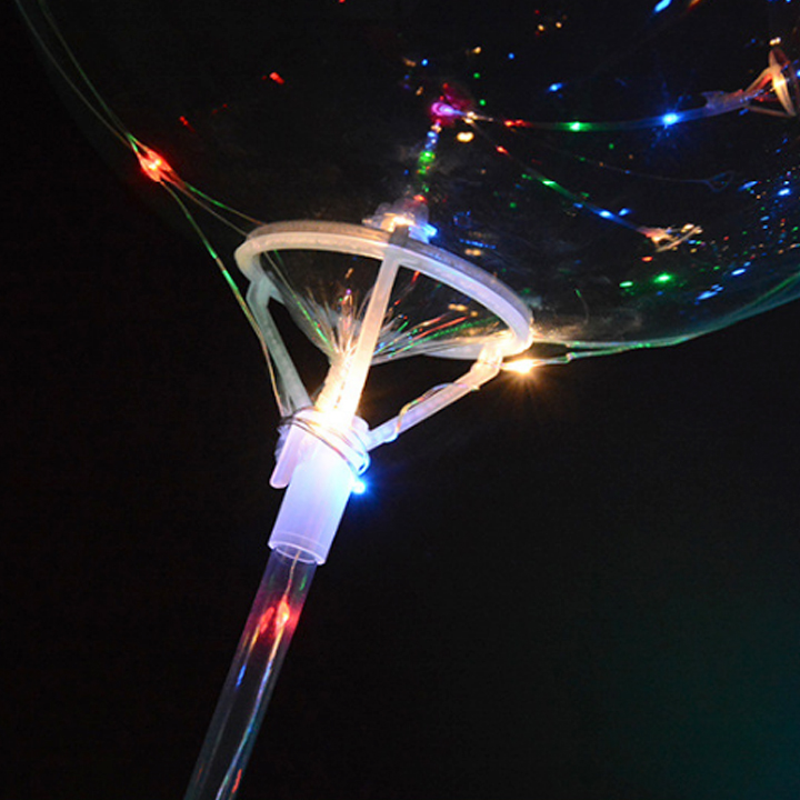 BONG BÓNG GALAXY TRONG SUỐT ĐÈN LED (bộ đầy đủ phụ kiện)