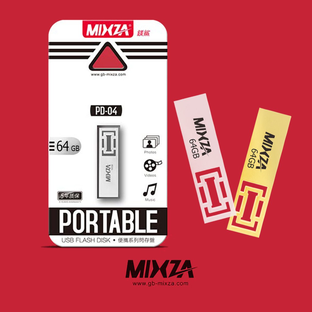 USB MIXZA 64GB - 32GB - 16GB - 8GB - 4GB Retro PD-04 CHÍNH HÃNG