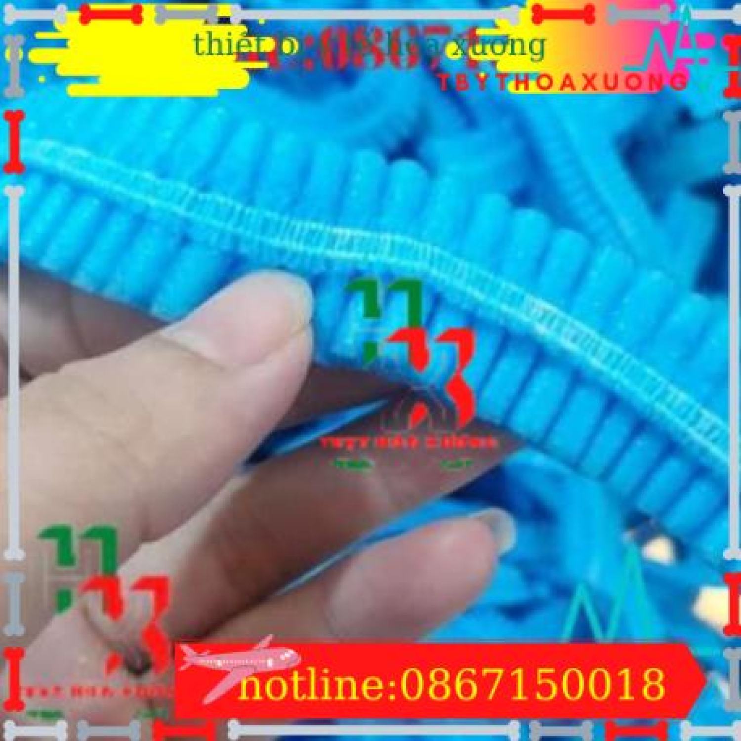 Mũ Giấy Y Tế Trùm Tóc Dùng 1 Lần Bịch 100 Chiếc