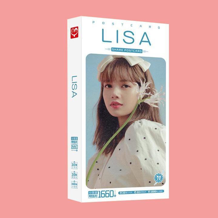 Hộp ảnh Postcard Đen Hồng Lisa