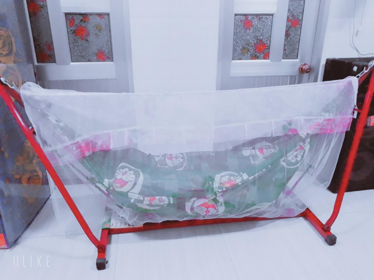 Mùng ngủ tuyn in bông cho võng