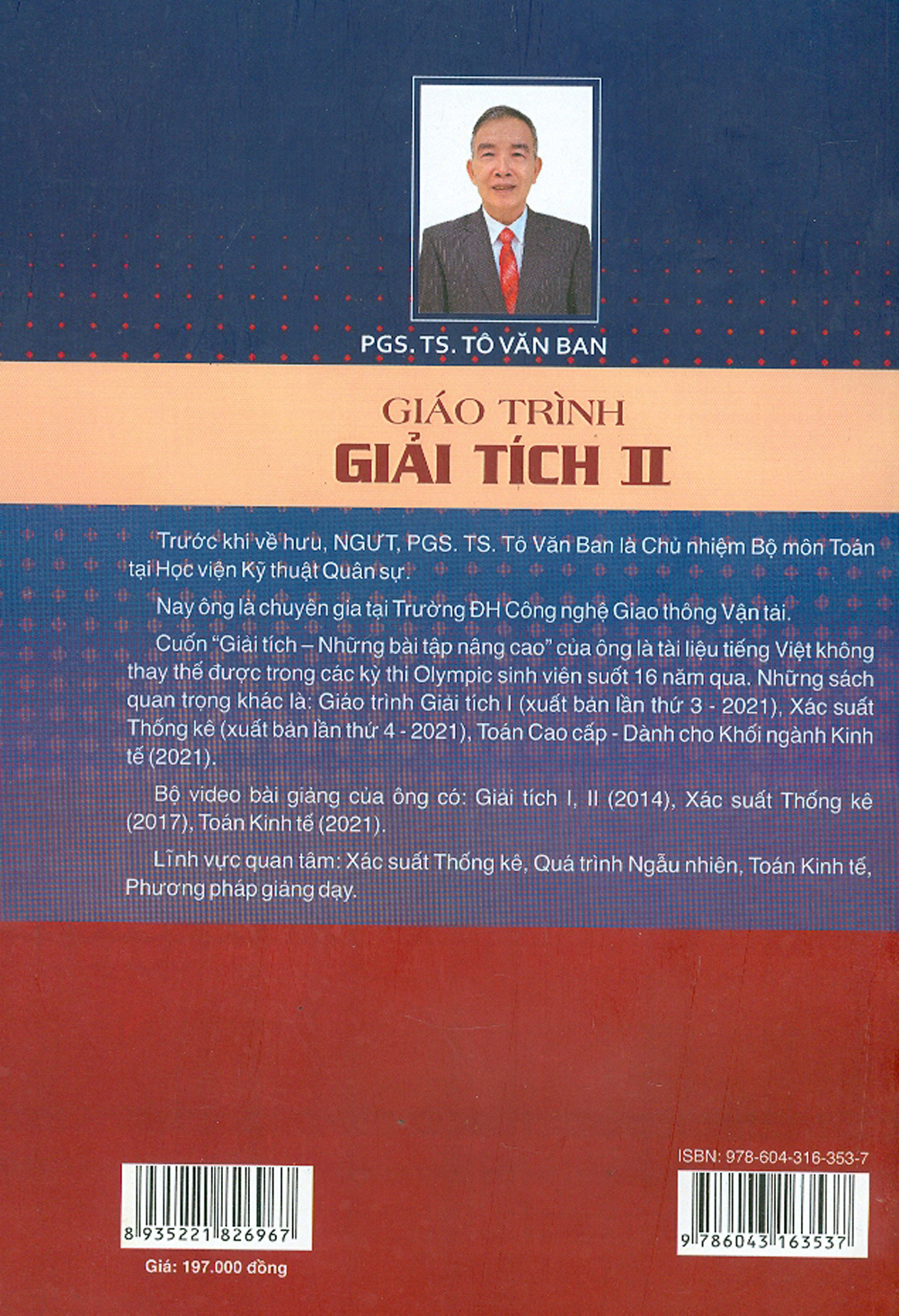 Giáo Trình Giải Tích II (Dùng Cho Sinh Viên Các Trường Kỹ Thuật Và Công Nghệ)