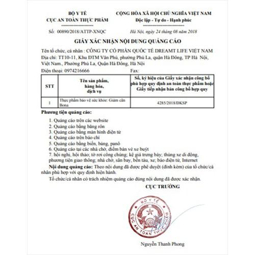 Giảm cân Bona + Tặng Thước dây