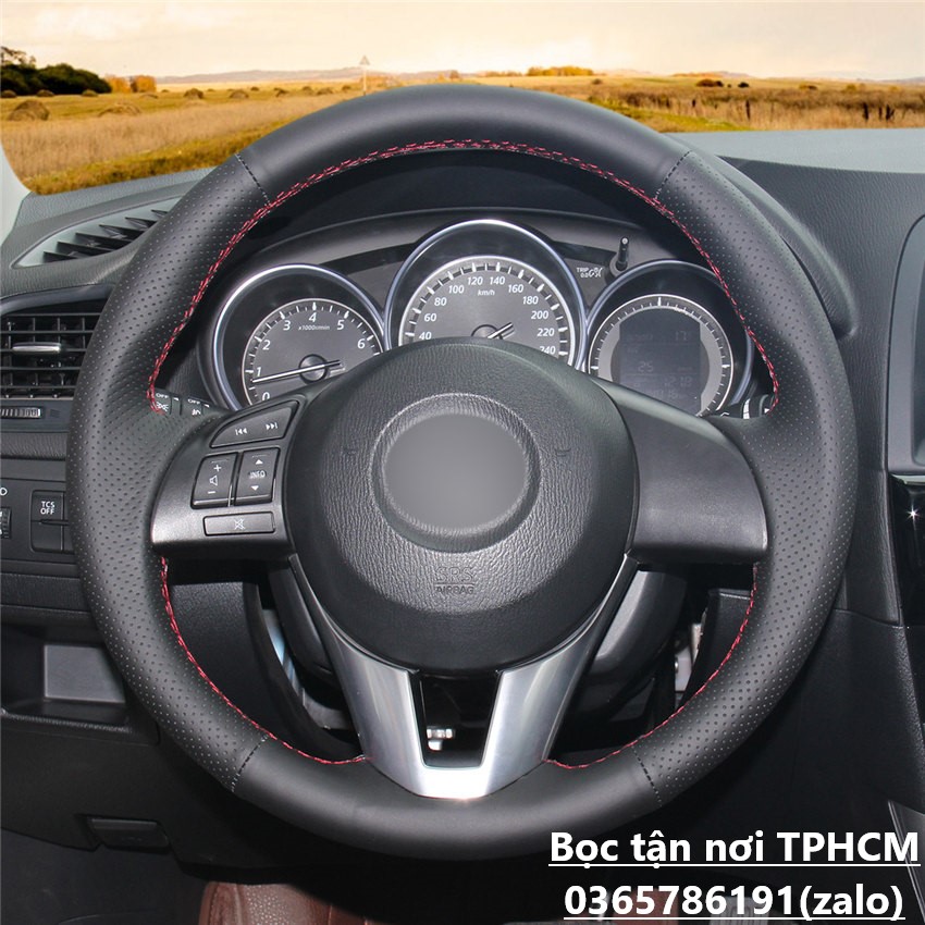 Bọc vô lăng xe Mazda 2, Mazda 3, Mazda 6, Mazda CX5 2013-2017