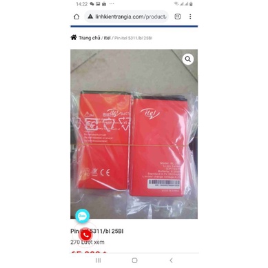 Pin Itel 5311/Bl 25Bi/Fome Bl 25Bi/fome D10/Fome Duos 1900