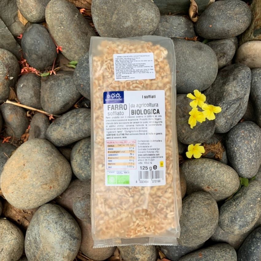 Bỏng lúa mì hữu cơ Sottolestelle 125g